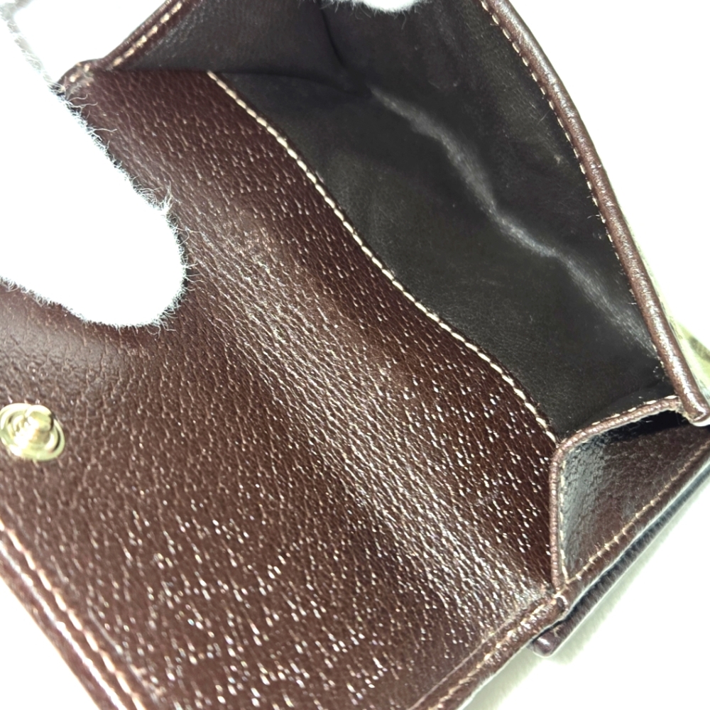 ⛔️SOLD⛔️-Gucci (Vintage) GG Monogram D-Ring Abbey Compact Wallet With Dustbag - Picture 13 of 15